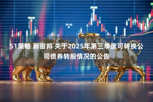 51策略 新宙邦 关于2025年第三季度可转换公司债券转股情况的公告